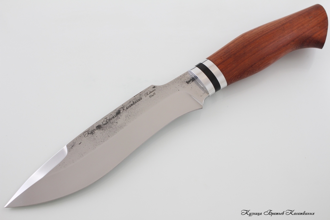 Hunting Knife "Akula". Stainless Steel 95h18. Padouk Handle