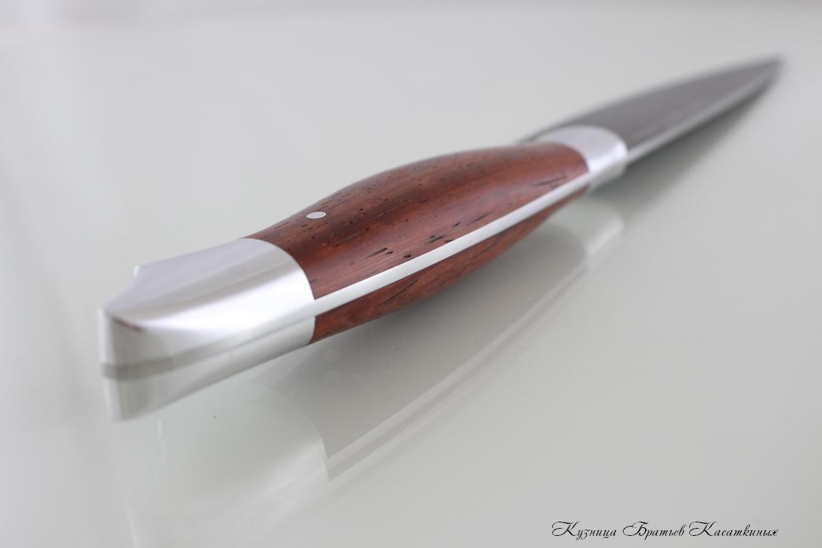 General Purpose Kitchen Knife. kh12mf Steel. Padouk handle 