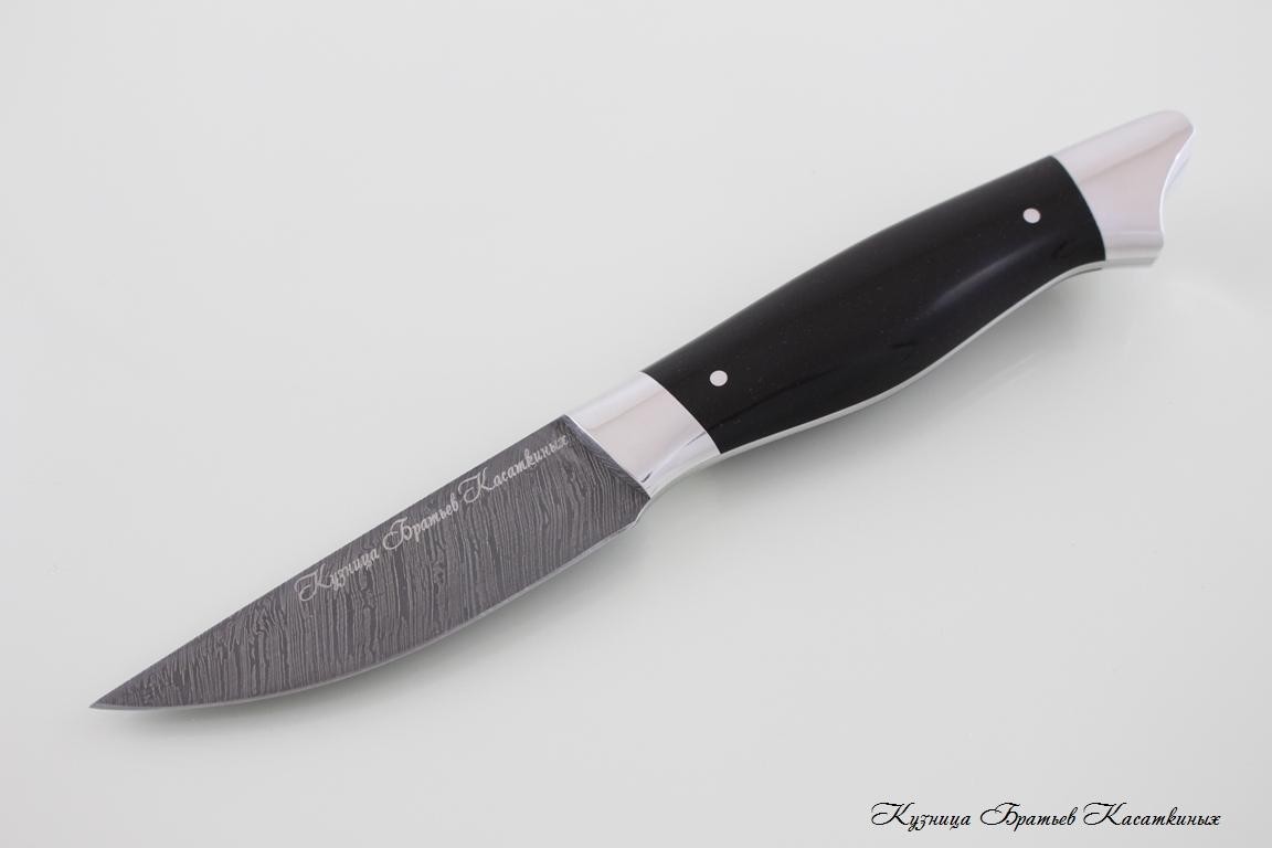 Кухонные ножи Набор кухонных ножей "Гранд Рататуй" Дамасская сталь. Рукоять эбонит. 
