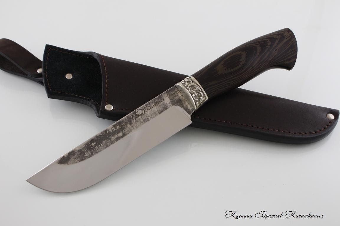 Hunting Knife "Medved". Stainless Steel 95h18. Wenge Handle