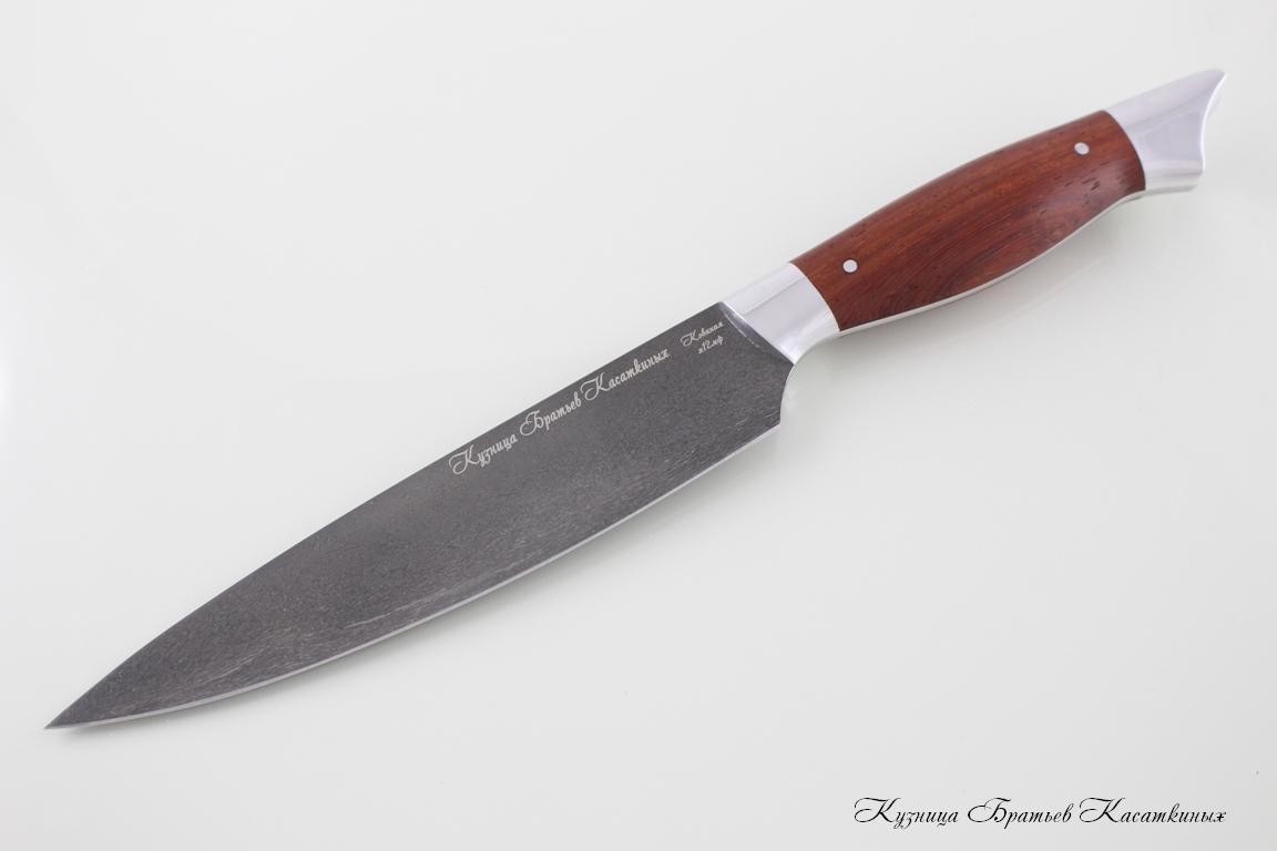 Кухонные ножи Kitchen Knife Set "Ratatouille". kh12mf Steel. Padouk Handle 
