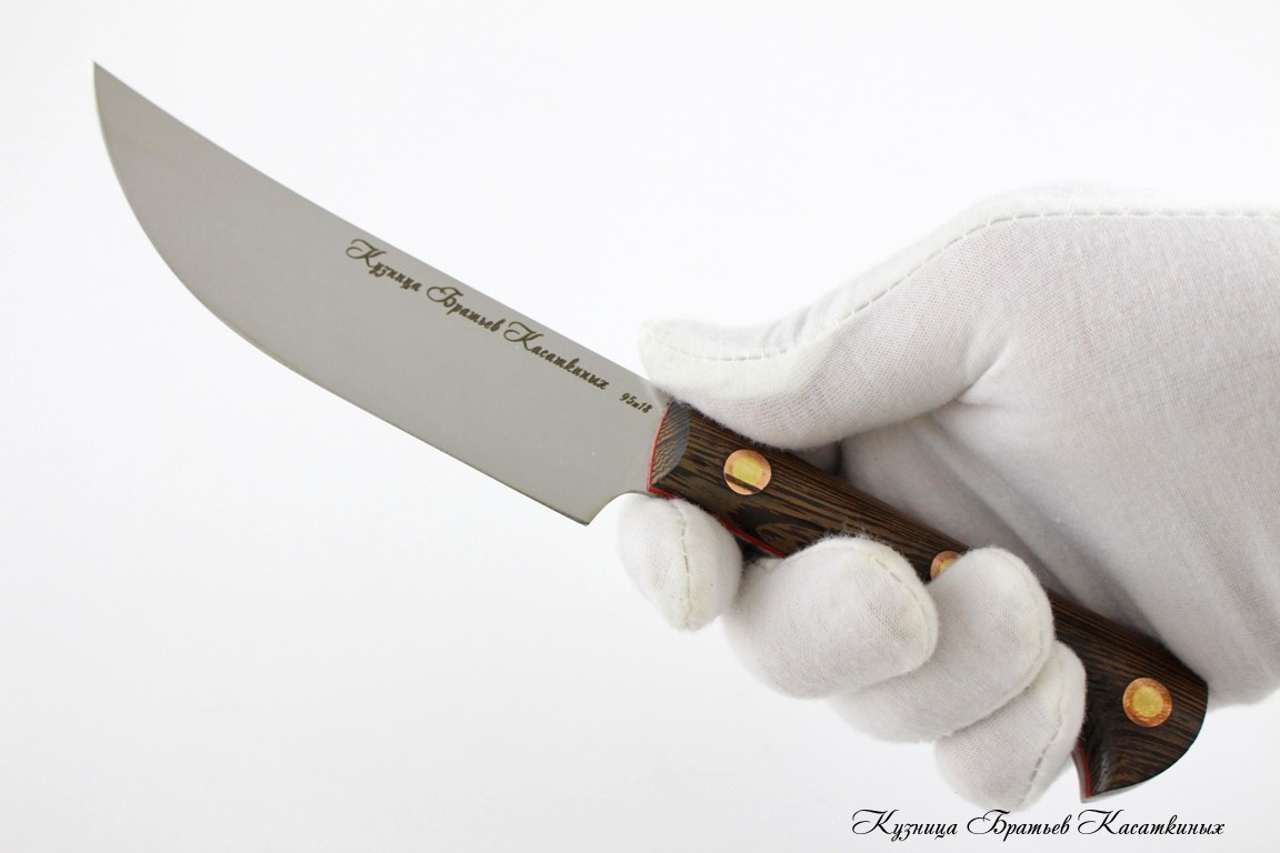 Кухонные ножи Set of 2 Uzbek Knives. 95kh18 Steel. Wenge Handle 
