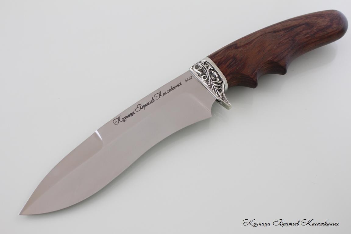 Hunting Knife "Voron". 65kh13 Steel. Bubinga Handle