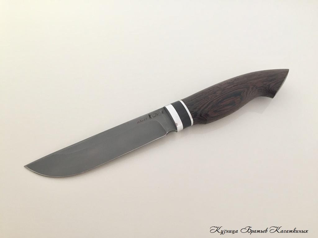 Hunting Knife "Barsuk". 65kh13 Steel. Wenge Handle