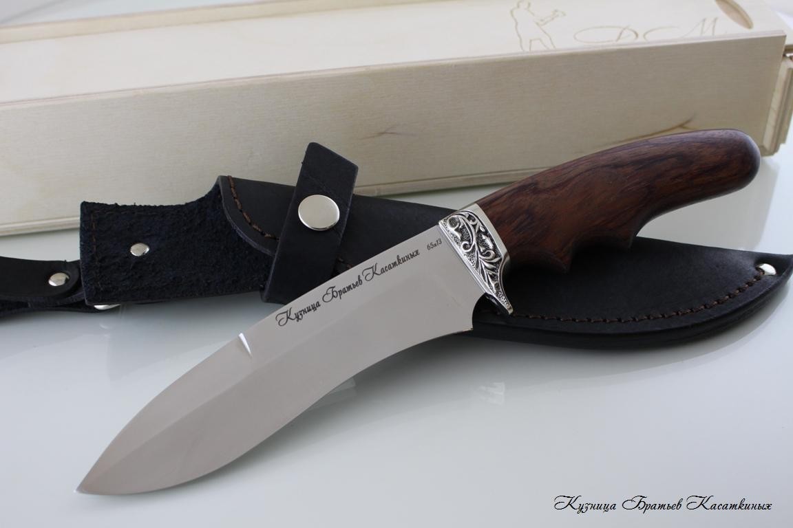 Hunting Knife "Voron". 65kh13 Steel. Bubinga Handle