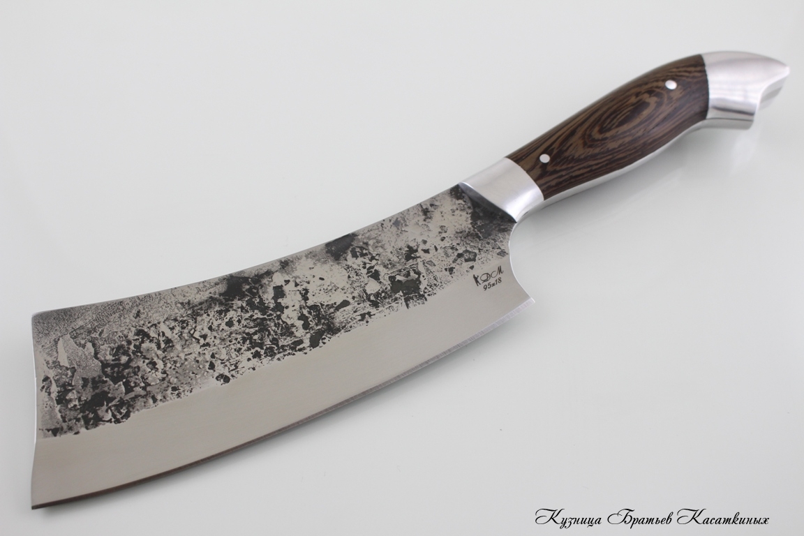 Small Cleaver "Ratatouille". Stainless Steel 95kh18 (hammered). Wenge Handle