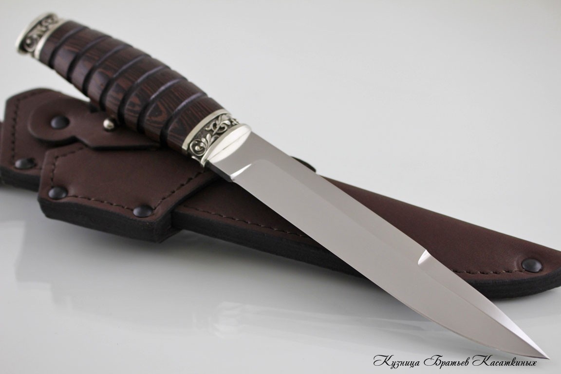 Hunting Knife "Saper". Bohler K 340 Steel. Wenge Handle