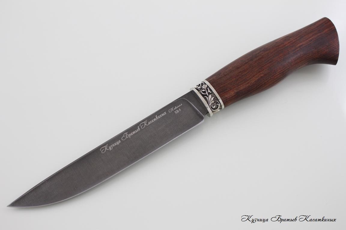 Hunting Knife "Lisa". Khv-5 Steel (Extra Hard Steel). Bubinga Handle