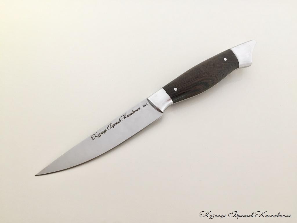 Set of 5 Kitchen Knives "Grand Ratatouille". 95kh18 Steel. Wenge Handle