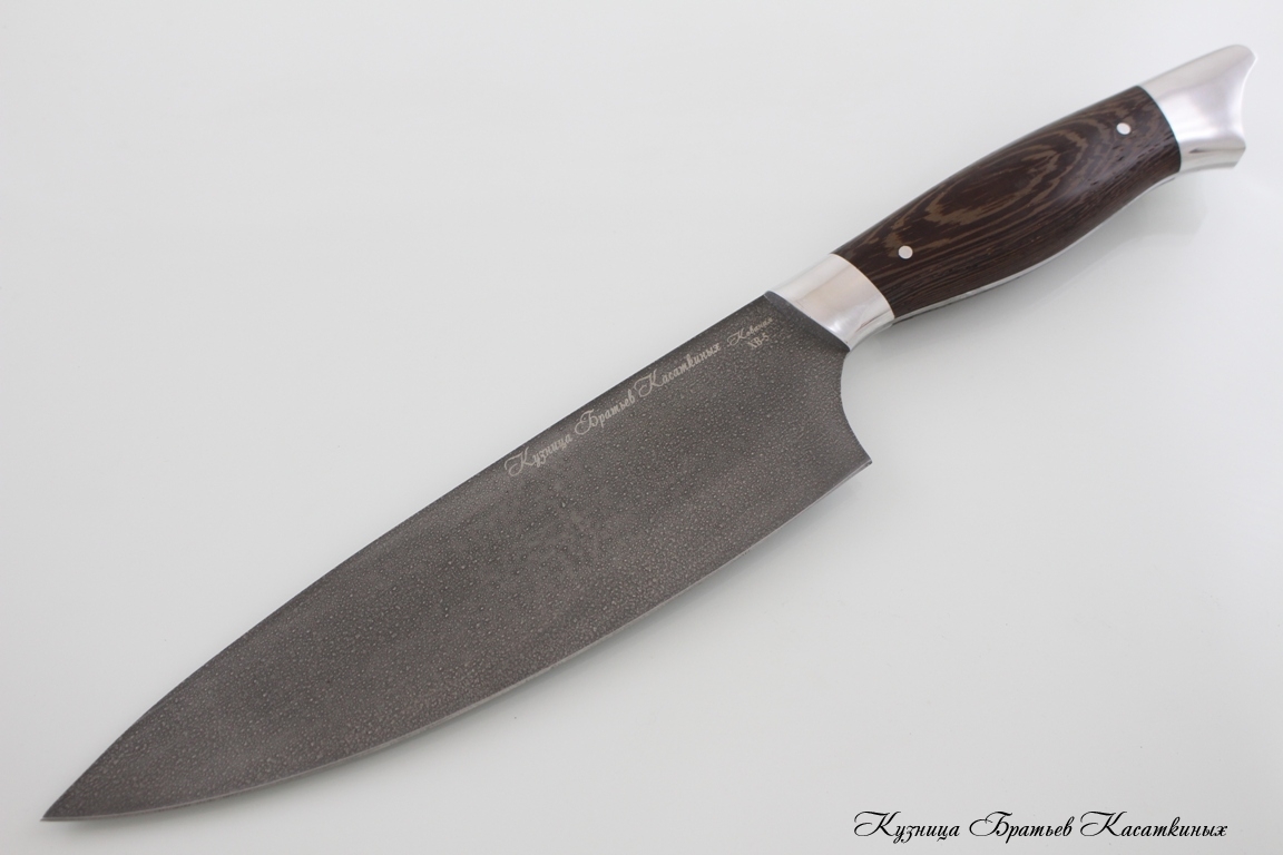Chef's Knife. KHV-5 Steel. Wenge Handle
