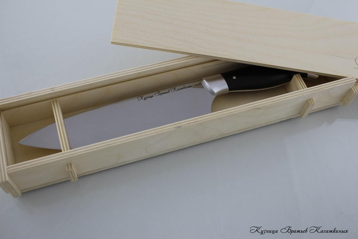 Chef's Knife. 95kh18 Steel. Hornbeam Handle