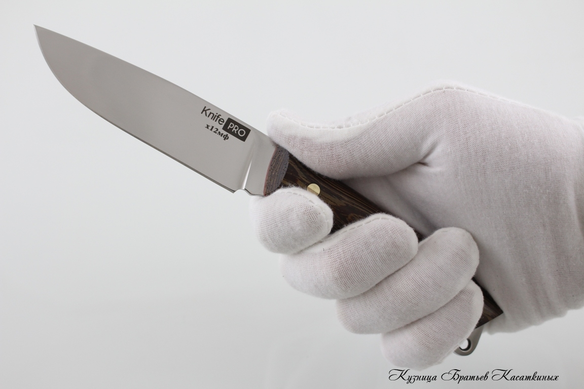 Hunting Knife "KnifePRO No.4" kh12mf Steel. Wenge Handle