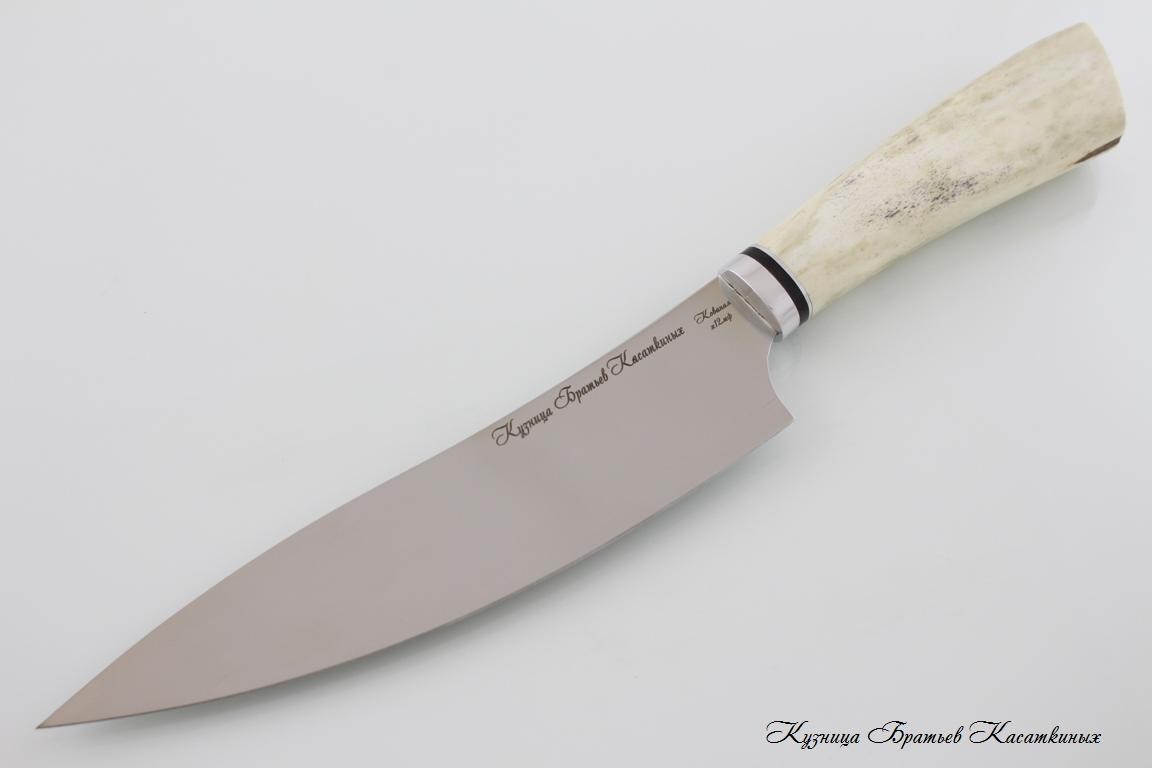 Кухонные ножи Kitchen Knife Set "Master Chef". kh12mf Steel. Elk Horn Handle 