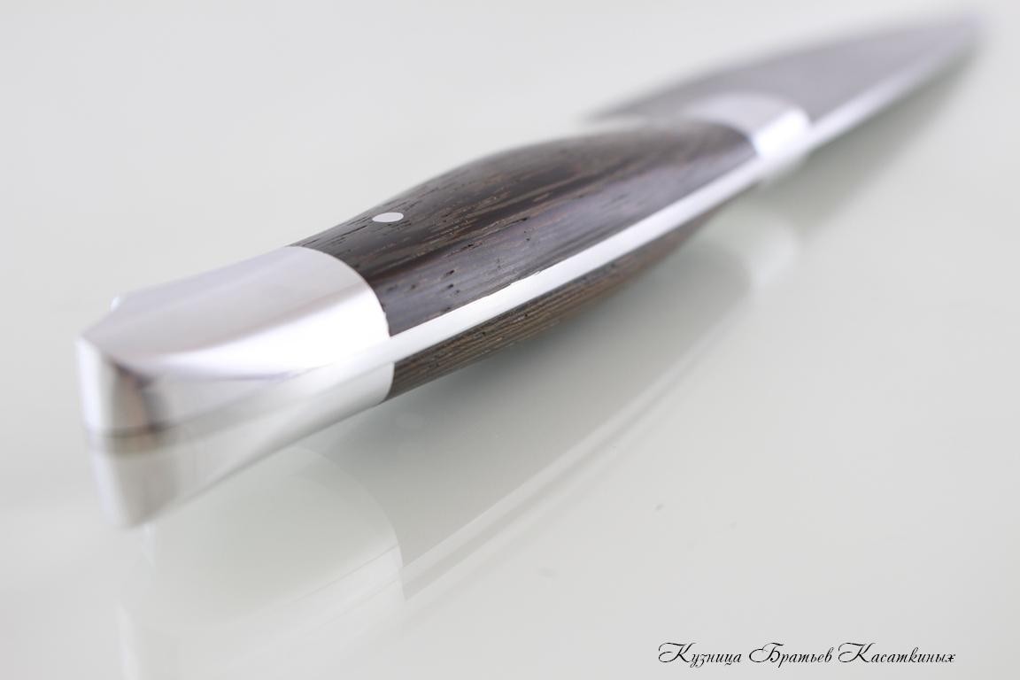 Chef's Knife. 95kh18 Steel (hammered). Wenge Handle 