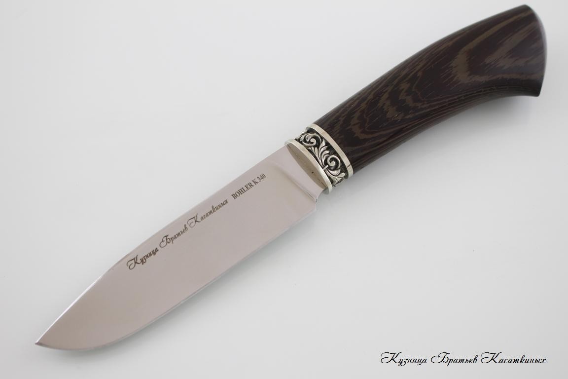 Hunting Knife "Chirok". BOHLER K 340 Steel. Wenge Handle