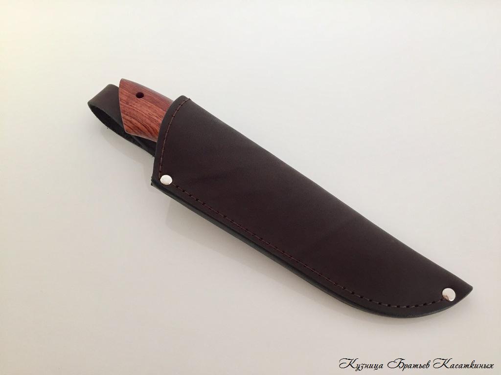 Hunting Knife "Chirok". Damascus Steel. Bubinga Handle