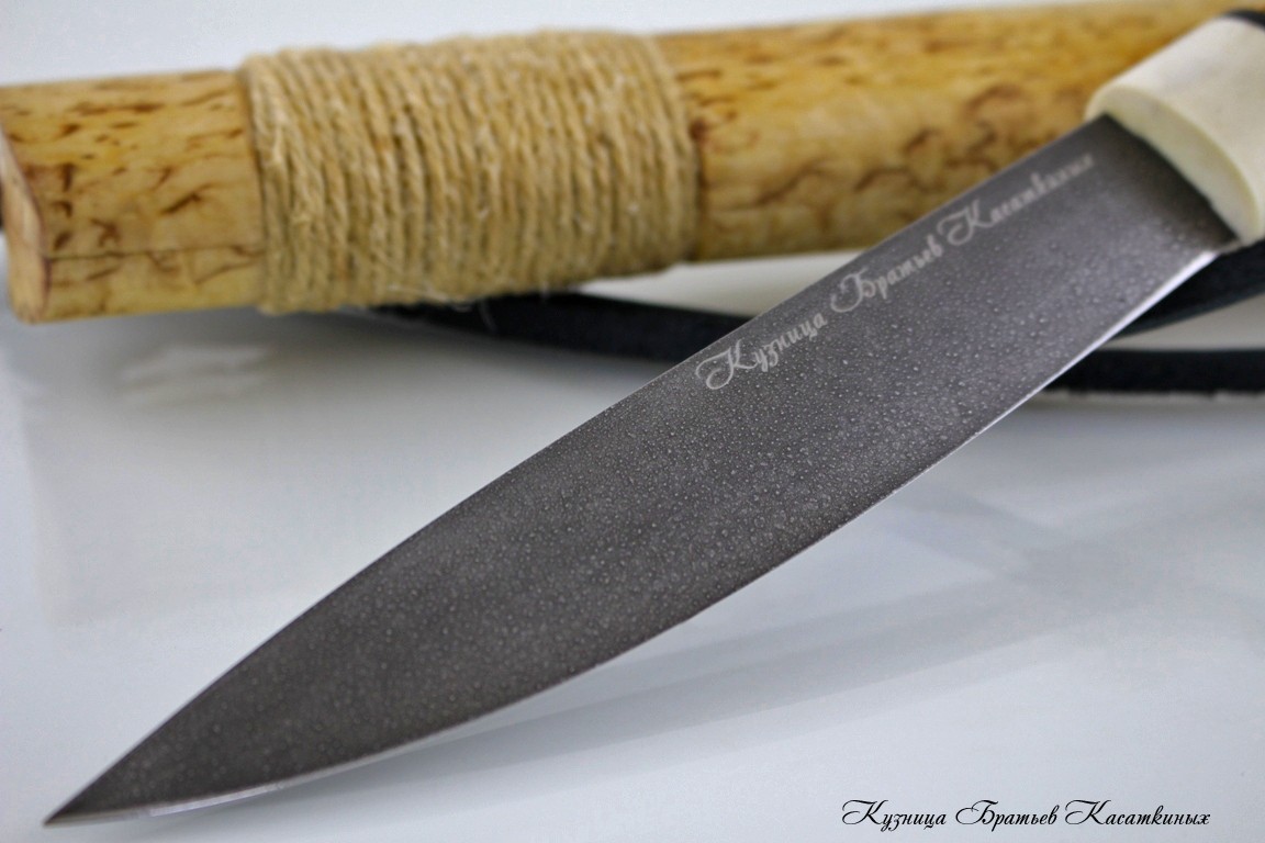 Yakutian knife (medium size). HV-5 Steel. Karelian Birch handle