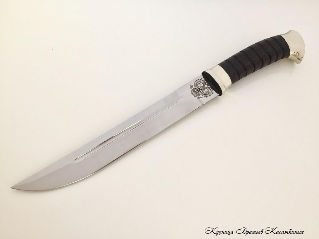 "Plastun" Knife. Bohler K 100 Steel. Wenge Handle and Sheath