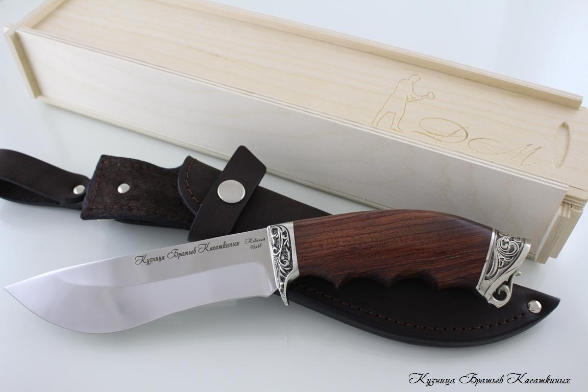Hunting Knife "Eger". Stainless Steel 95h18. Bubinga Handle