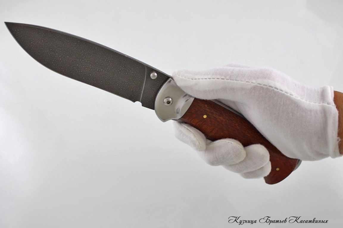 Folding Knife "Botsman". HV-5 Steel. Lacewood Handle