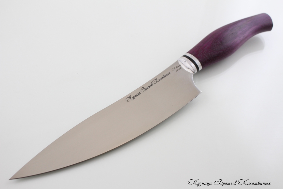 Chef's Knife "Master Chef 1". kh12mf Steel. Amaranth Handle 