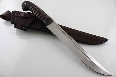 Нож "Пластунский" Кованая сталь 95х18. Рукоять дерево Венге.